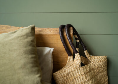 bed with purse